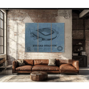 Manchester City FC- Etihad Stadium Soccer Print
