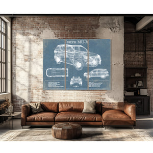 Isuzu MU-X Vintage Blueprint Auto Print