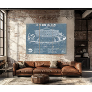 Vintage Indiana Hoosiers Football - Memorial Stadium StadiumPrint