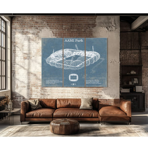 AAMI Park Vintage Australia Rugby and Soccer Stadium Print