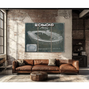 Richmond Raceway NASCAR Race Track Print