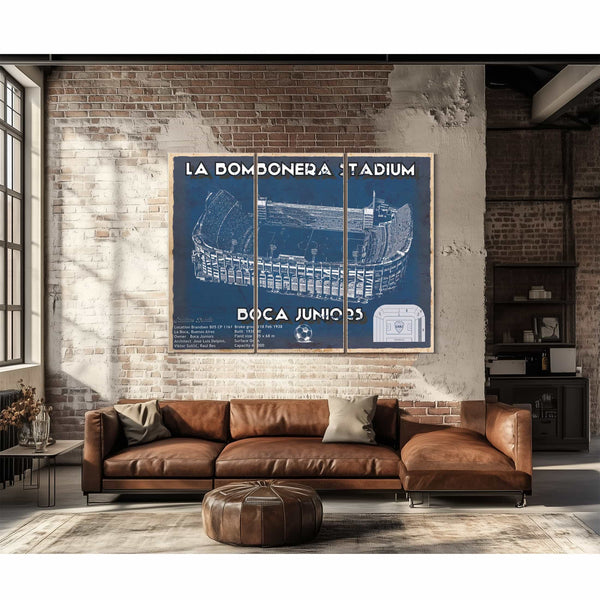 Boca Juniors F.C - La Bombonera Stadium Soccer Print