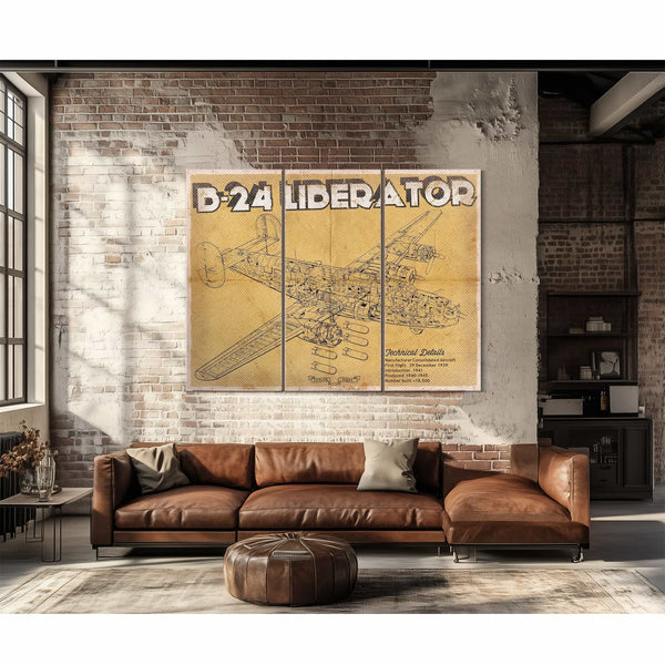 Boeing B-29 Superfortress Patent Blueprint Original Military Wall Art