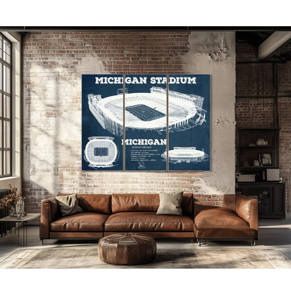 Michigan State Spartans - Spartan Stadium Vintage Football Team Art