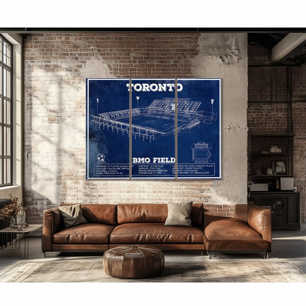 Toronto F.C. - BMO Field Vintage MLS Soccer Print