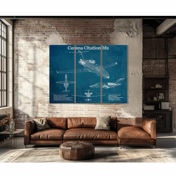 Cessna Citation M2 Original Blueprint Art