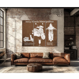 2013 Honda Metropolitan Vintage Blueprint Auto Print
