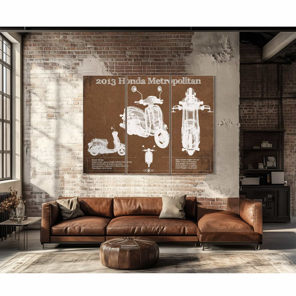 2013 Honda Metropolitan Vintage Blueprint Auto Print