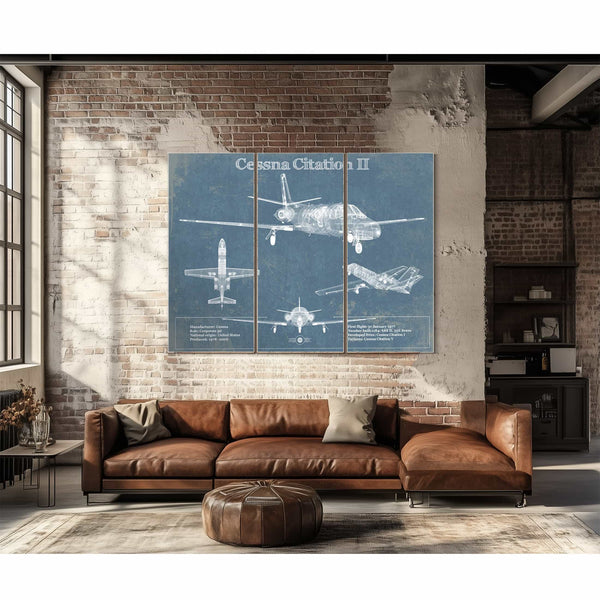 Cessna Citation II Original Blueprint Art
