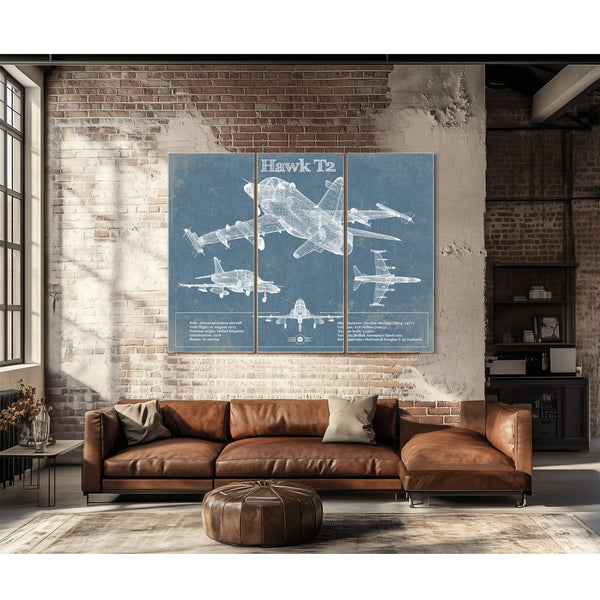 HAWK T2 Blueprint Original Military Wall Art