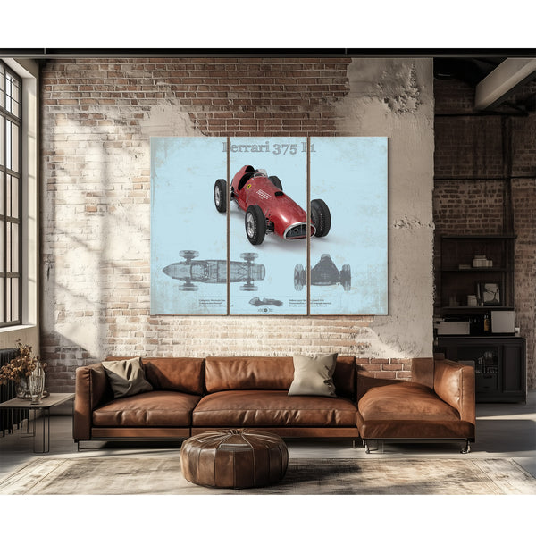 Vintage Ferrari 375 Formula One Race Car Print