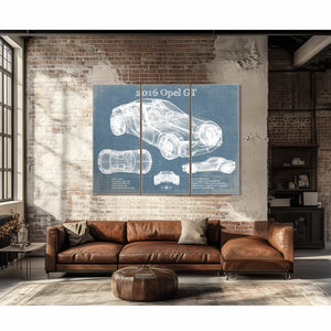 2016 Opel GT Concept Original Vintage Car Print