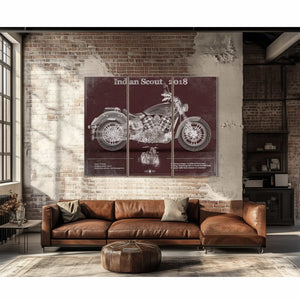 Indian Scout 2018 Motorcycle Patent Print