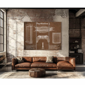 Playstation 5 Blueprint Original Wall Art