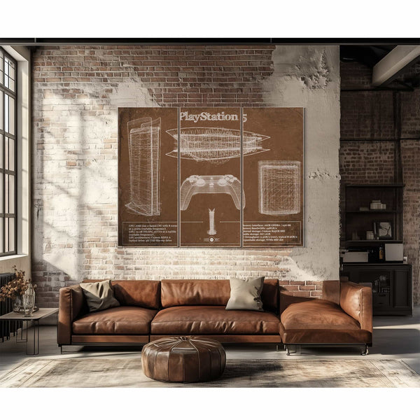 Playstation 5 Blueprint Original Wall Art