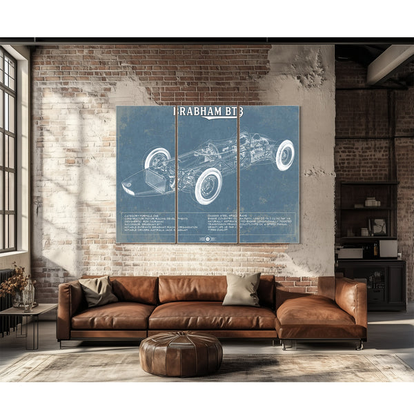 Brabham BT3 Formula One Racing Car Vintage Auto Print