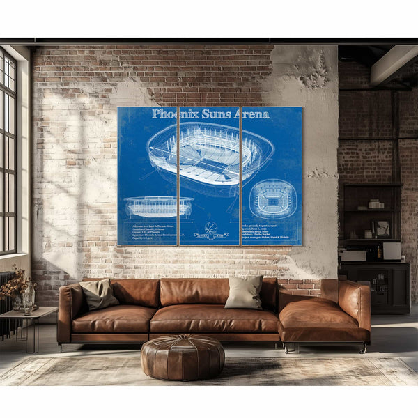 Phoenix Suns - Vintage Phoenix Suns Arena NBA Print