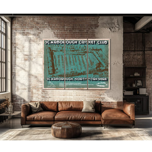 Scarborough Cricket - Vintage Cricket UK Print