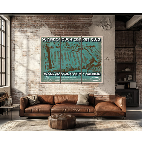 Scarborough Cricket - Vintage Cricket UK Print
