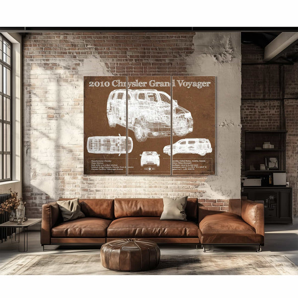 2010 Chrysler Grand Voyager Vintage Blueprint Auto Print