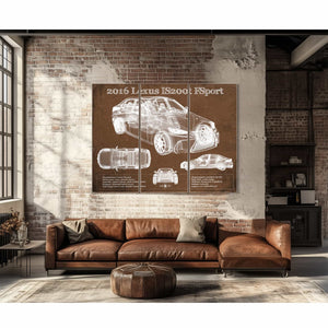 2016 Lexus IS (XE30) 200t F Sport (2017) Blueprint Auto Print
