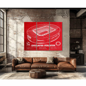 Arsenal Football Club - Emirates Stadium Soccer Print