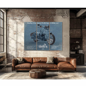 Harley-Davidson FLSB Sport Glide Blueprint Motorcycle Patent Print