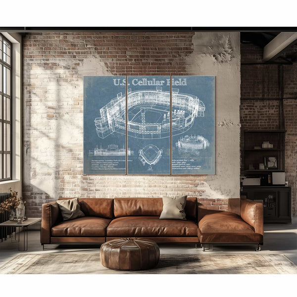 U.S. Cellular Field - Chicago White Sox Vintage Baseball Fan Print