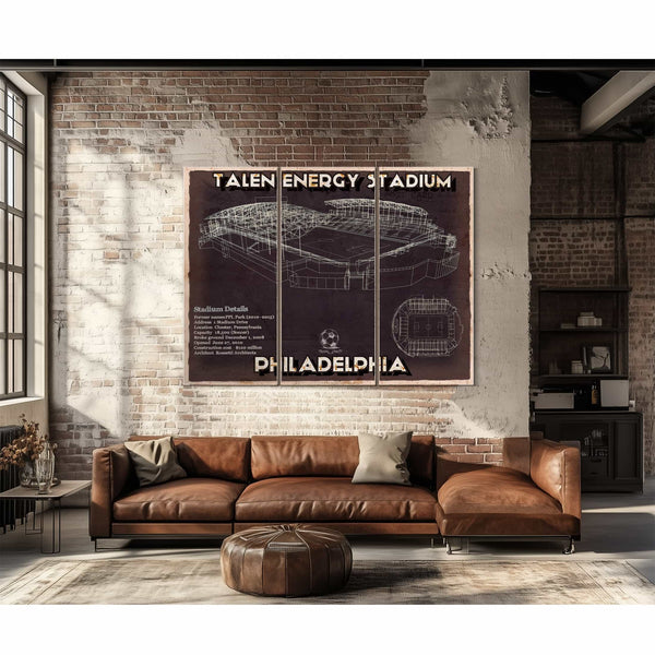 Philadelphia Union F.C. -  Vintage Talen Energy Stadium MLS Soccer Print