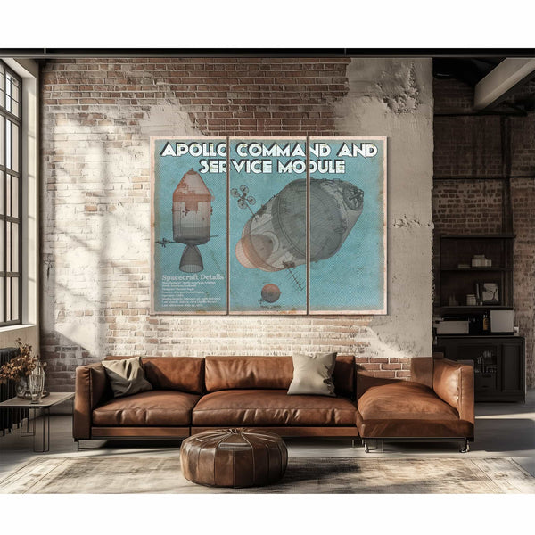 Apollo command and service module NASA Aviation Space Print