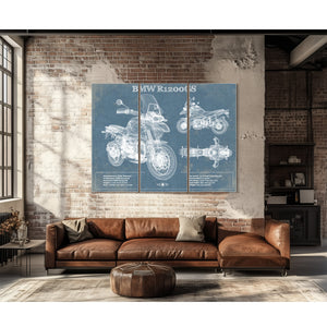 BMW R1200GS Blueprint Motorcycle Patent Print