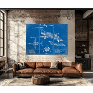T-1 Jayhawk Vintage Blueprint Coffee Cup