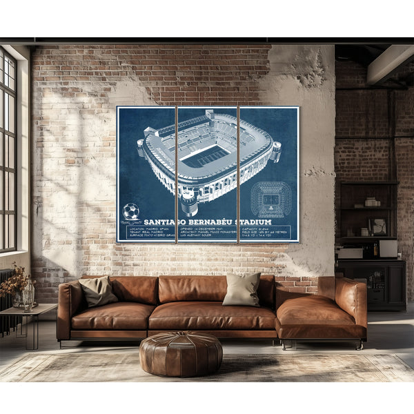 Real Madrid Football Club - Santiago Bernabeu Stadium Soccer Print