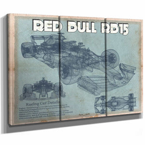 Red Bull RB15 2019 Blueprint Formula One Race Car Print