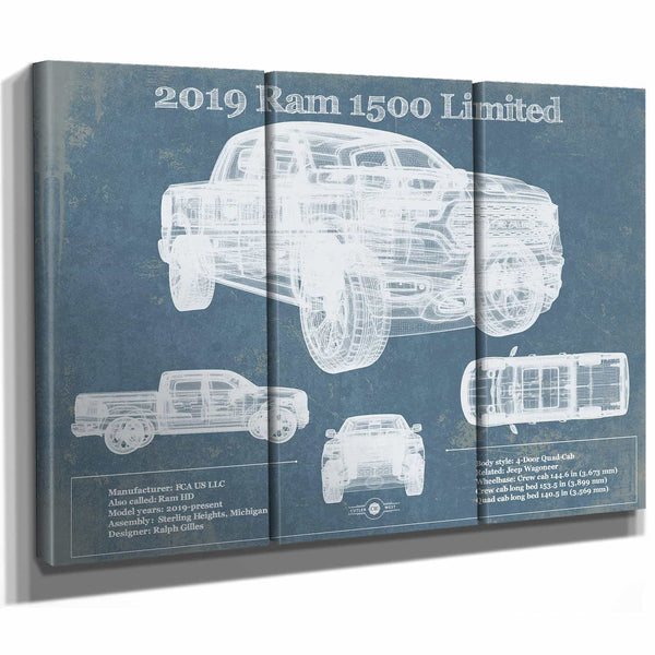 2019 Ram 1500 Limited Vintage Blueprint Auto Print