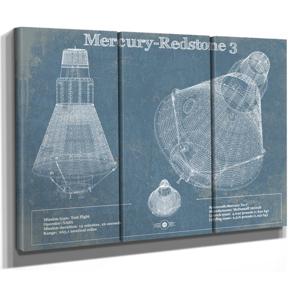 Mercury-Redstone 3 (Freedom 7) NASA Aviation Space Print