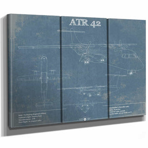 ATR 42 Vintage Aviation Blueprint with Optional Custom Pilot aviation-2