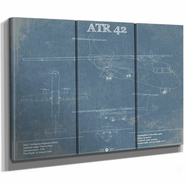 ATR 42 Vintage Aviation Blueprint with Optional Custom Pilot aviation-2