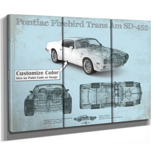 Pontiac Firebird Trans Am SD 455 (1973) Vintage Auto Print