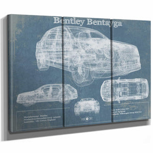 2017 Bentley Bentayga Vintage Car Print