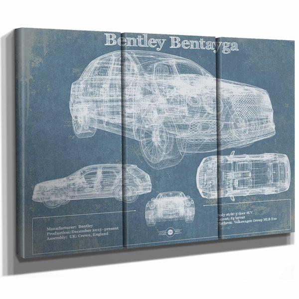 2017 Bentley Bentayga Vintage Car Print