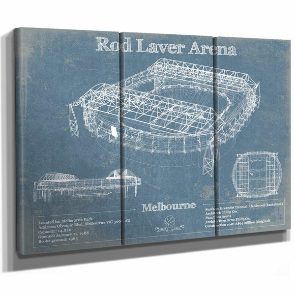 Rod Laver Arena Park Vintage Australian Open Arena Print