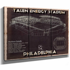Philadelphia Union F.C. -  Vintage Talen Energy Stadium MLS Soccer Print