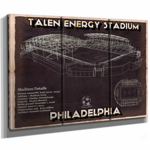 Philadelphia Union F.C. -  Vintage Talen Energy Stadium MLS Soccer Print