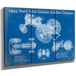 1953 Ford NAA Golden Jubilee Blueprint Vintage Tractor Patent Print