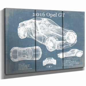 2016 Opel GT Concept Original Vintage Car Print