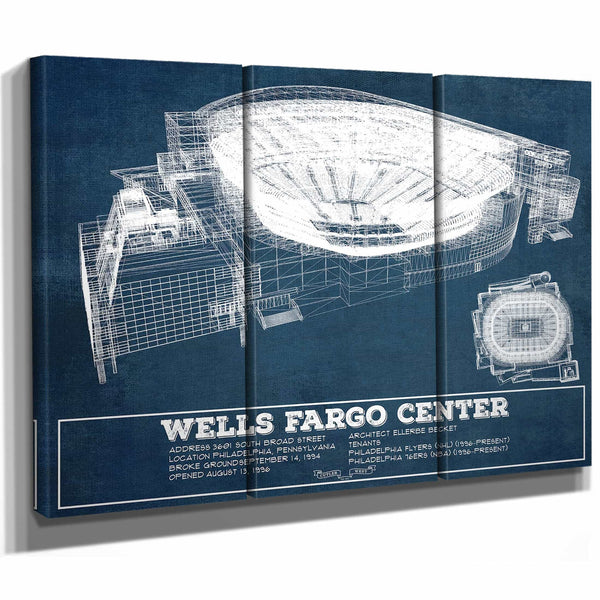 Philadelphia Flyers Wells Fargo Center Philadelphia Seating Chart - Vintage Hockey Print