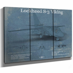 Lockheed S-3 Viking Aircraft Patent Blueprint Original Design Wall Art