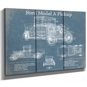 1929 Ford Model A Pickup Vintage Blueprint Auto Print