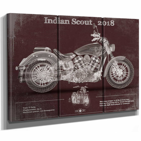 Indian Scout 2018 Motorcycle Patent Print